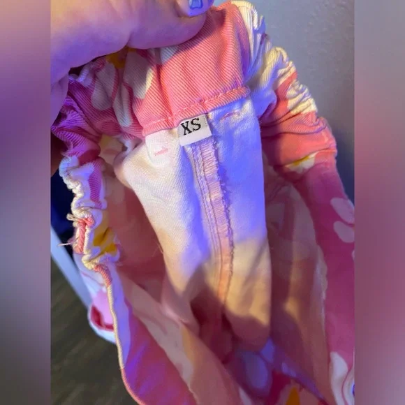 Big Bud Press pink LAZY DAISY work pants SHORTS XS - Picture 4 of 4